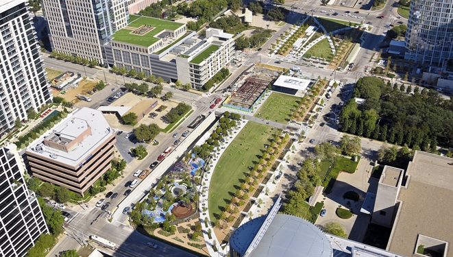 Dallas : parc urbain des States