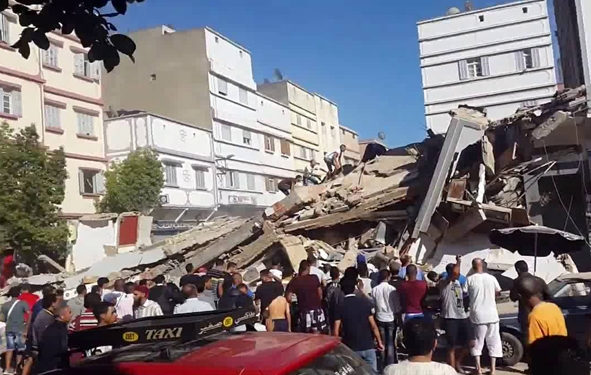 effondrement d'un immeuble à casablanca