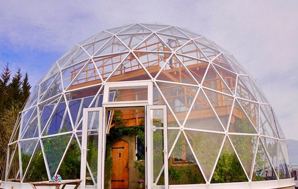 maison dôme géodésique au Norvège