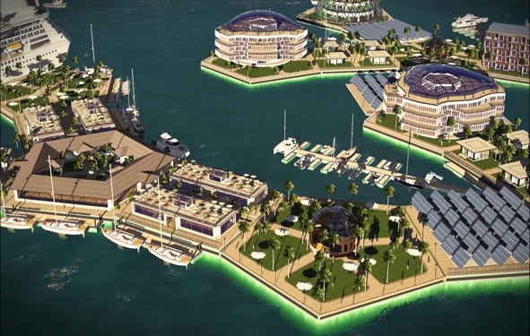 Polynésie : ville flottante