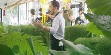 foret transformé en bus au Taiwan
