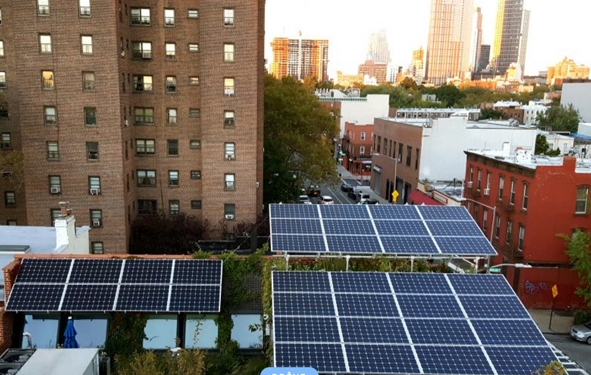 Brooklyn, les habitants peuvent acheter de l’énergie solaire à leurs voisins