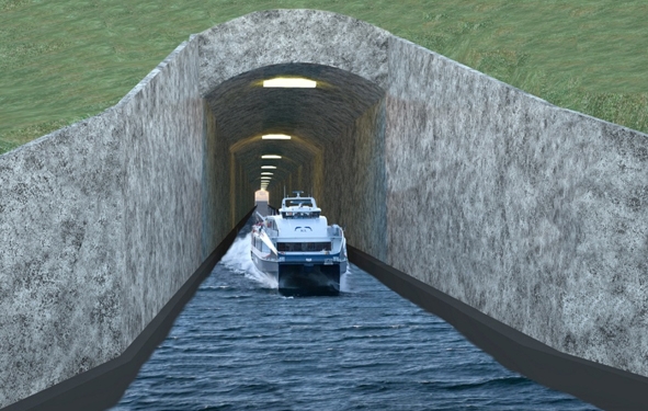 tunnel maritime au norvège