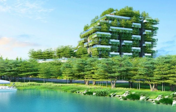 Vietnam, des immeubles drapés de plantes