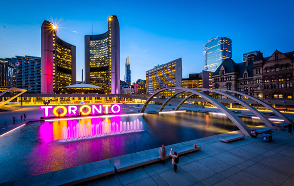 Toronto : ville futuriste par google