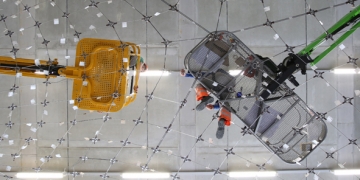 toit incurvé en béton