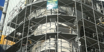 échafaudage métallique