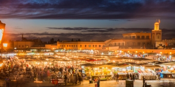 l’éclairage public à Marrakech