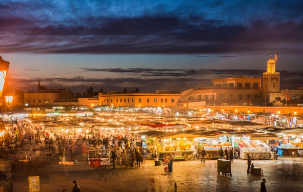 l’éclairage public à Marrakech
