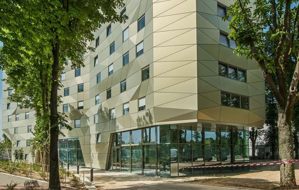le bâtiment résidentiel des étudiants à paris