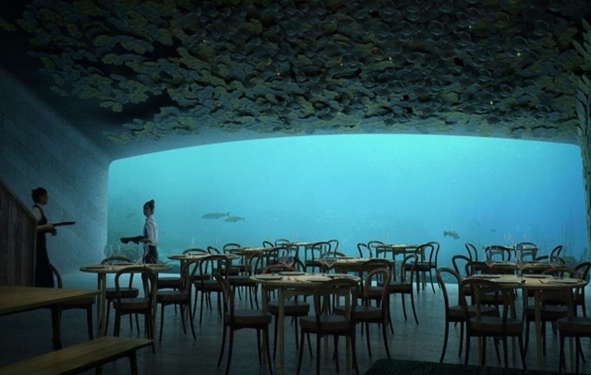 restaurant sous-marin au Norvège