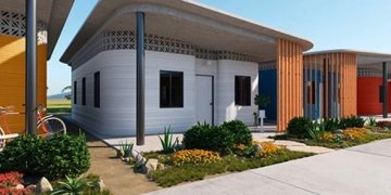 lotissement de maisons imprimées 3D