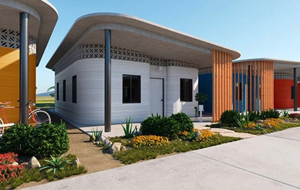 lotissement de maisons imprimées 3D