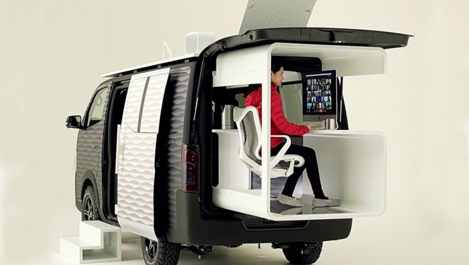 Caravan NV350 Office Pod Concept, le télétravail itinérant selon Nissan