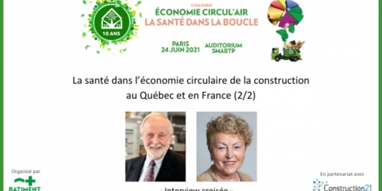La santé dans l’économie circulaire de la construction au Québec et en France (2/2)