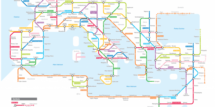 Et si le métro existait à l’époque romaine,à quoi ressemblerait son plan?