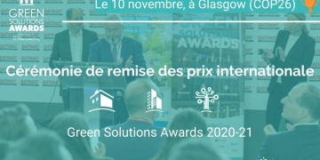Green Solutions Awards 2020-21 : rendez-vous le 10/11 à Glasgow pour la cérémonie de remise de prix internationale