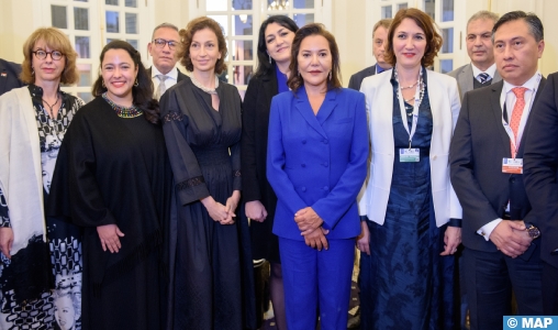 SAR la Princesse Lalla Hasnaa offre une réception aux membres du Comité du Patrimoine Culturel Immatériel de l’UNESCO