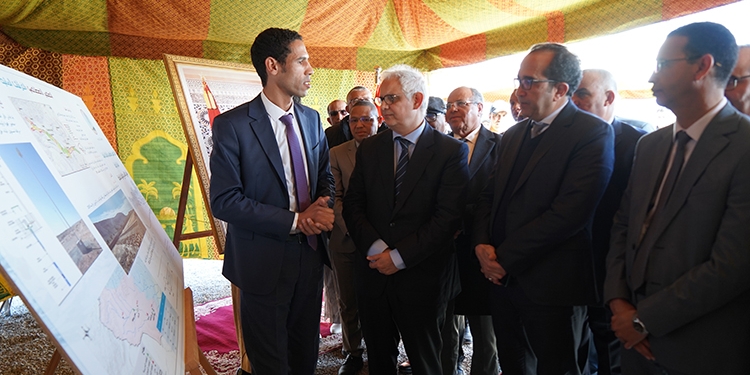 M. Baraka visite le barrage d’Agdez et lance deux projets hydraulique et routier