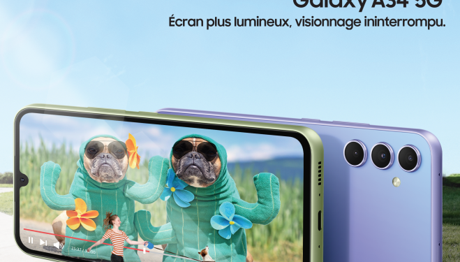 Samsung Galaxy A54 5G et Galaxy A34 5G : des expériences exceptionnelles pour tous