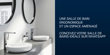 Découvrez l’avenir du design de salle de bains : GROHE lance le service instantané d’assistance personnalisée en design via WhatsApp